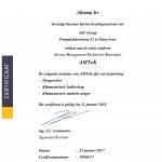 Aboma Certificaat 2017